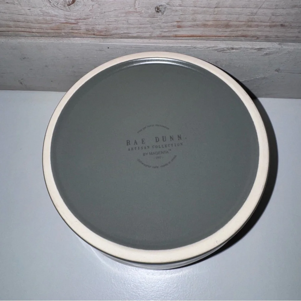 Rae Dunn BONE APPETIT Dog Dish ~ Med, 6” NWOT 🦴
